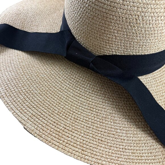 Furtalk Floppy Beach Straw Sun Hat Wide Brim UPF 80+ Protection Packable Travel - Picture 2 of 11